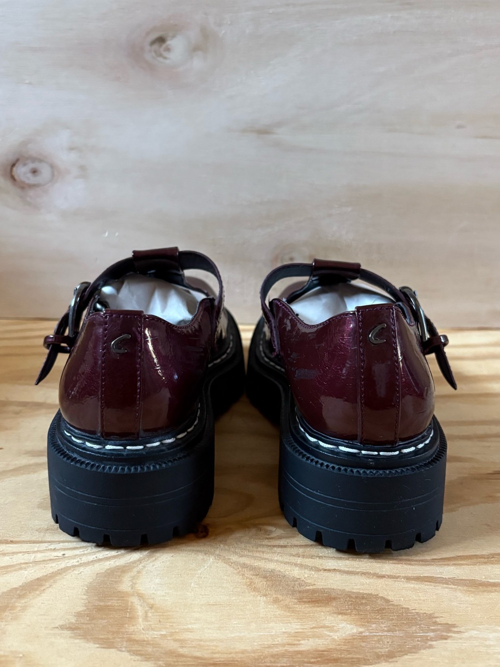 Circus by Sam Edelman Glossy Burgundy Mary Jane Clogs - Picture 3 of 7